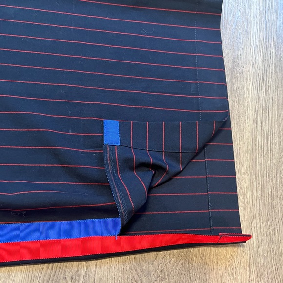 La Ligne x Target Trousers Wide Leg Pants Side Stripe Navy Red Women size 2X - Picture 4 of 8